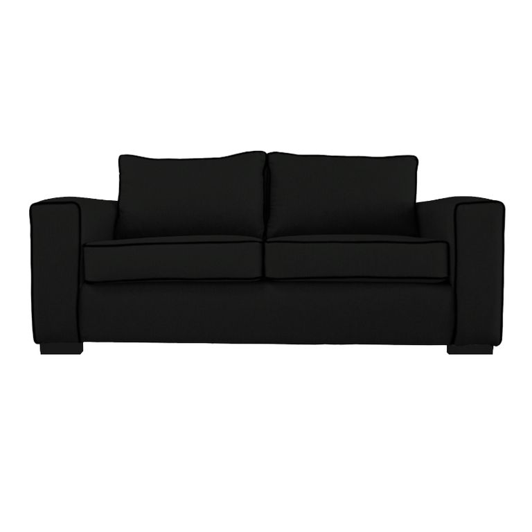 SOFA GABRO FELPA NEGRO 3 CUERPOS
