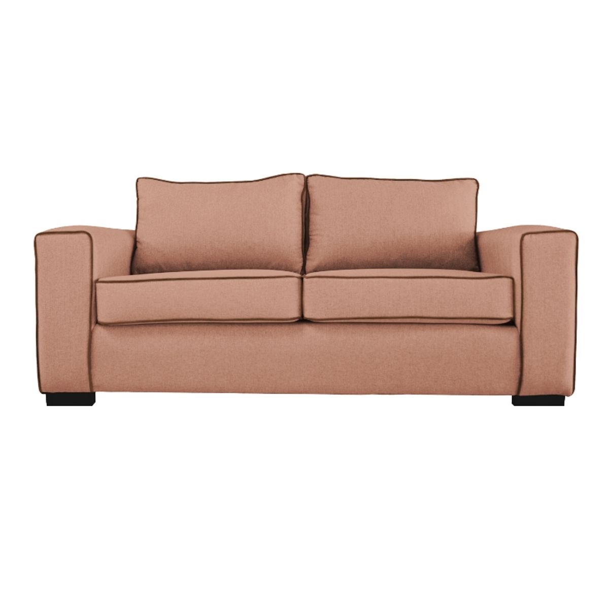SOFAS HOME - SOFA GABRO FELPA PALO ROSA 3 CUERPOS