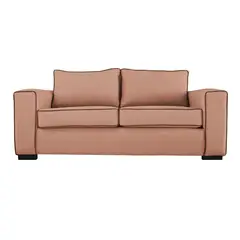 SOFAS HOME - SOFA GABRO FELPA PALO ROSA 3 CUERPOS