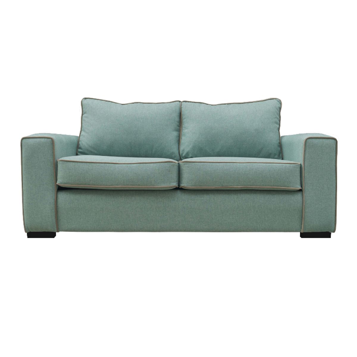 SOFAS HOME - SOFA GABRO FELPA VERDE 3 CUERPOS