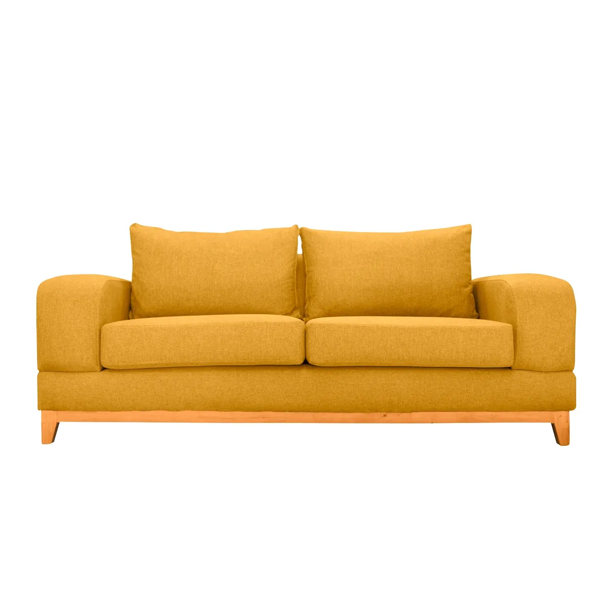 SOFAS HOME - SOFA BASALTO CHENILLE TIPO LINO AMBARINO 3 CUERPOS