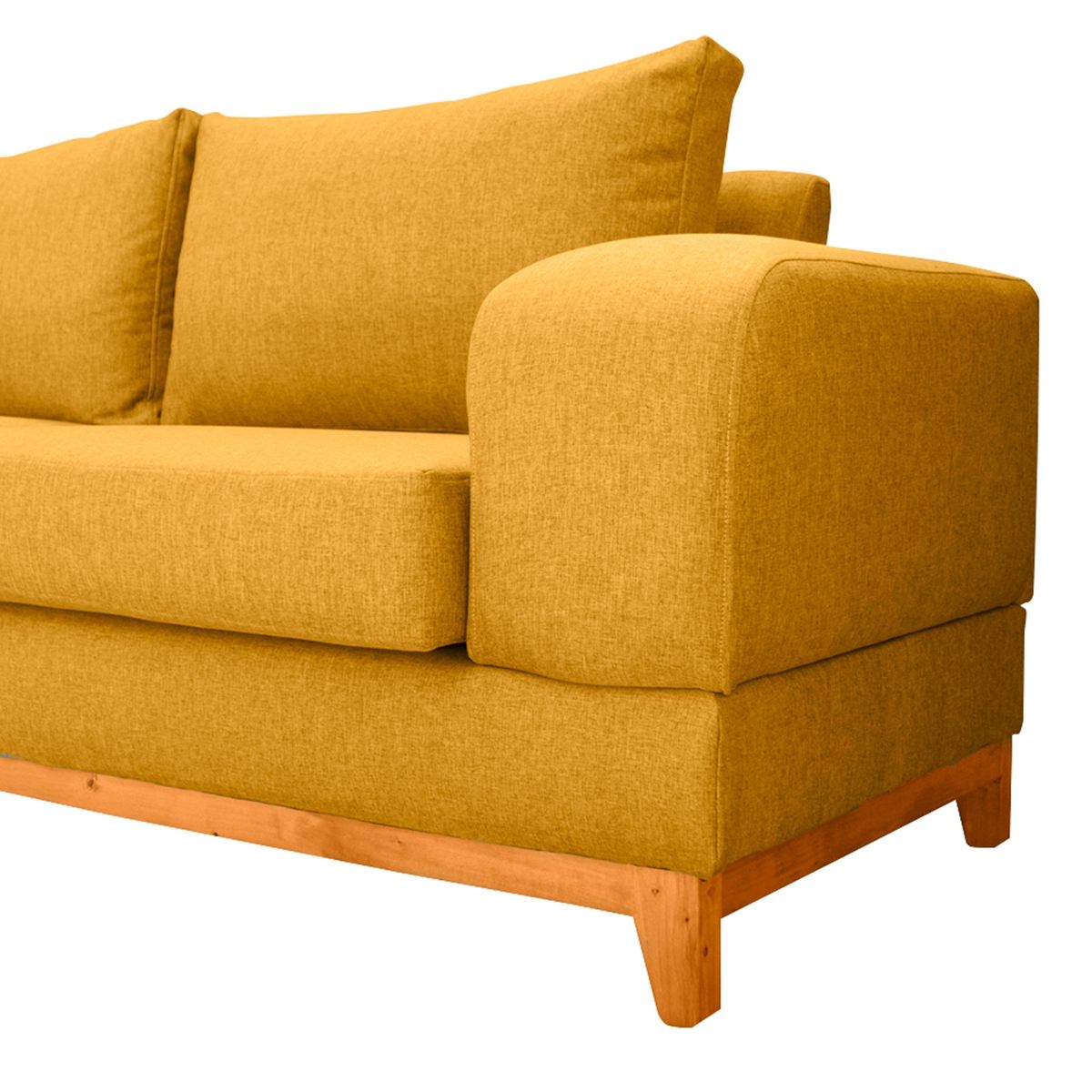 SOFAS HOME - SOFA BASALTO FELPA AMBARINO 3 CUERPOS