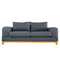 SOFA BASALTO FELPA GRIS 3 CUERPOS