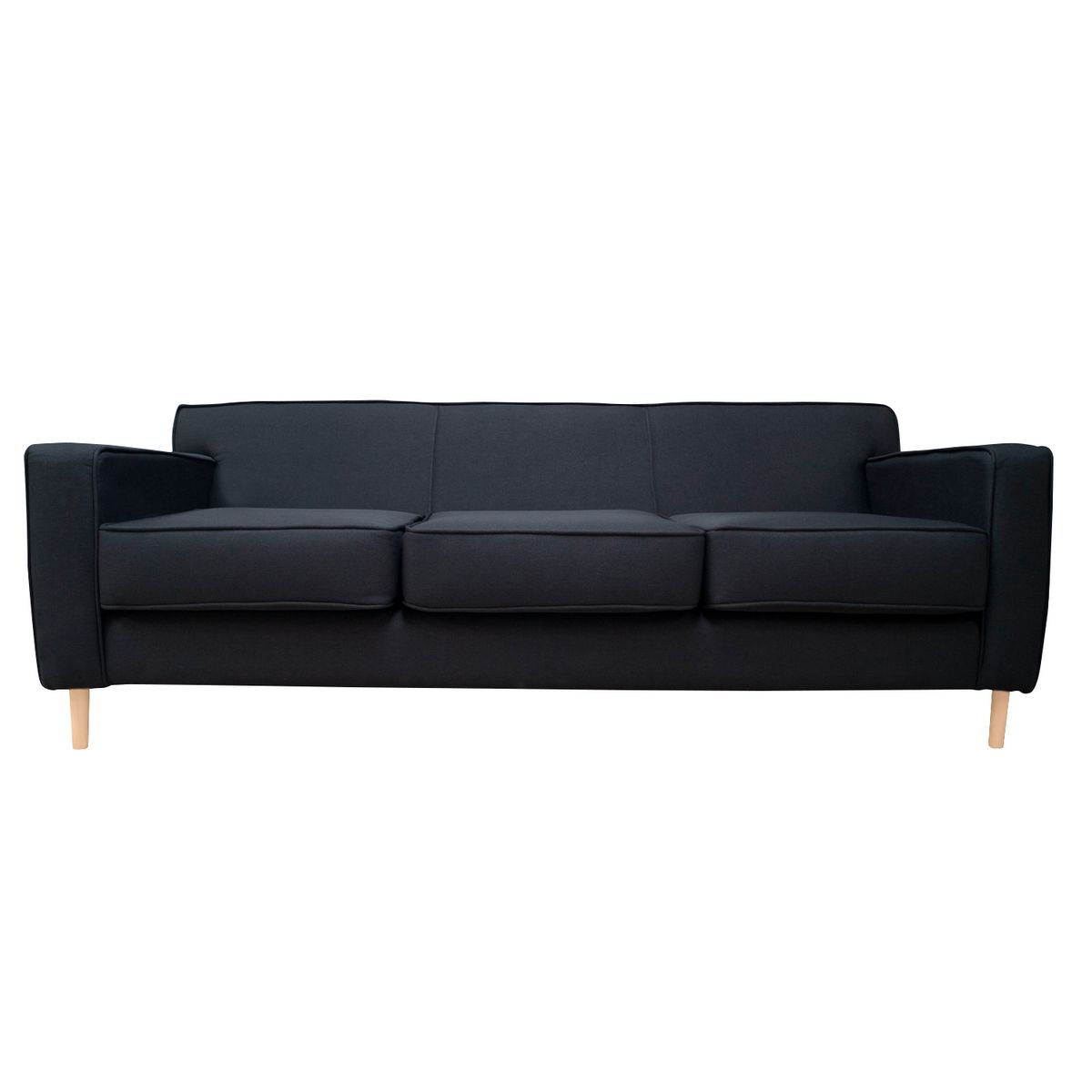 SOFAS HOME - SOFA LILEN CHENILLE TIPO LINO GRAFITO 3 CUERPOS