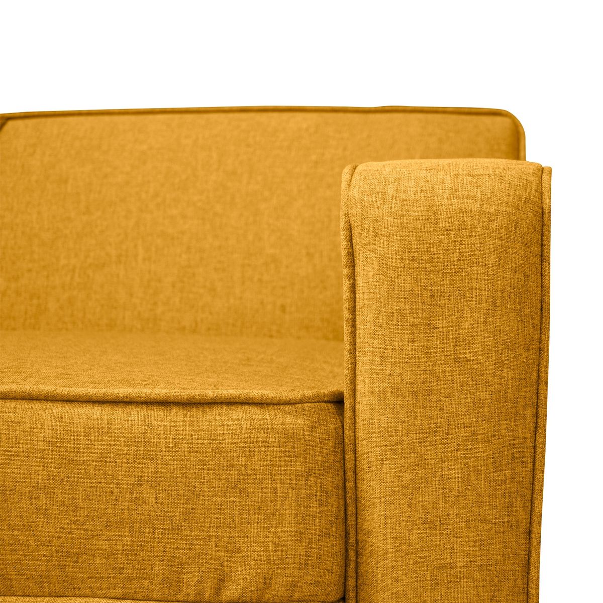 SOFAS HOME - SOFA LILEN FELPA AMBARINO 3 CUERPOS