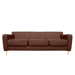 SOFAS HOME - SOFA LILEN FELPA CAFE 3 CUERPOS