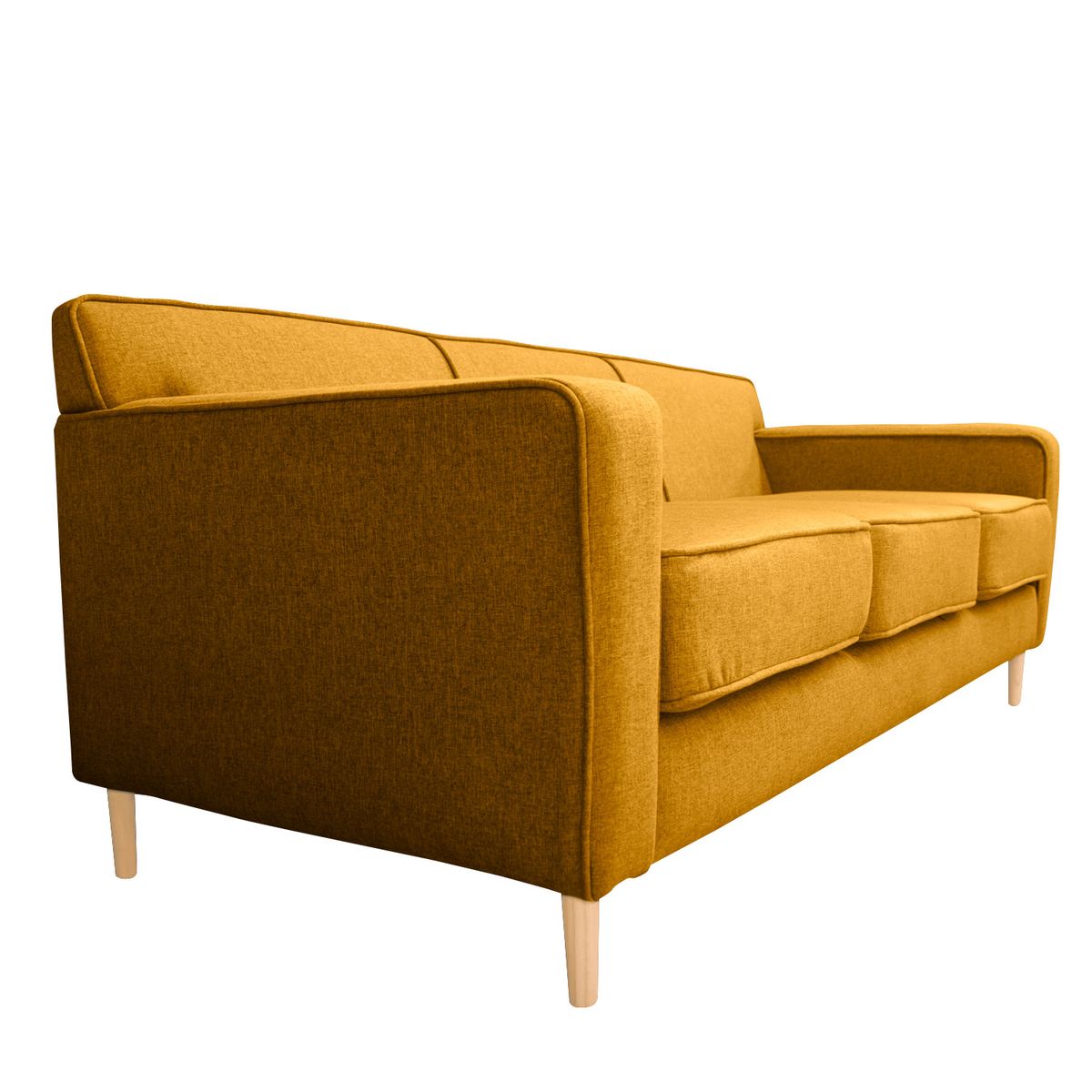SOFAS HOME - SOFA LILEN CHENILLE TIPO LINO AMBARINO 2 CUERPOS
