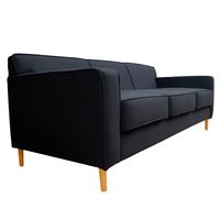 SOFA LILEN CHENILLE TIPO LINO GRAFITO 2 CUERPOS