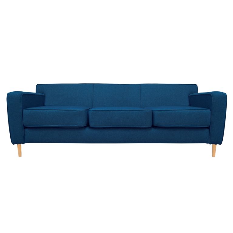 SOFA LILEN FELPA AZUL 2 CUERPOS