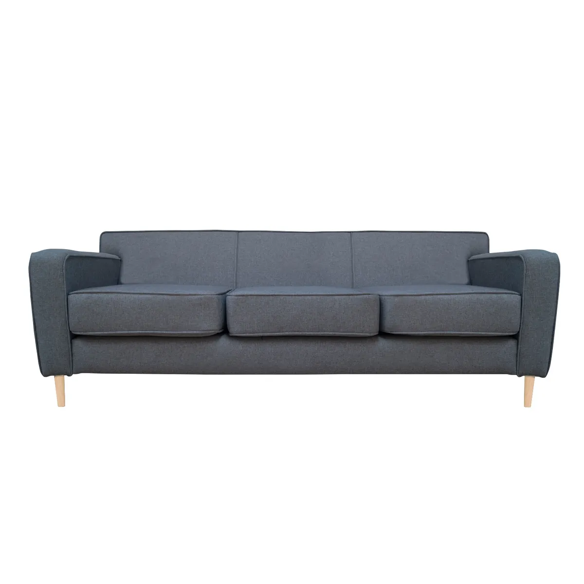 SOFAS HOME - SOFA LILEN FELPA GRIS 2 CUERPOS