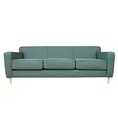 SOFAS HOME - SOFA LILEN FELPA VERDE 2 CUERPOS