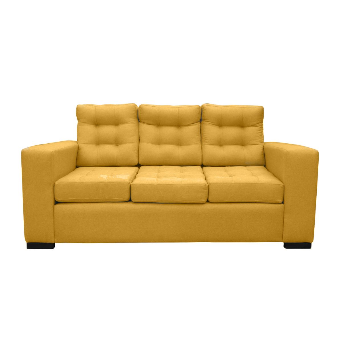 SOFAS HOME - SOFA ANTU FELPA AMBARINO 3 CUERPOS
