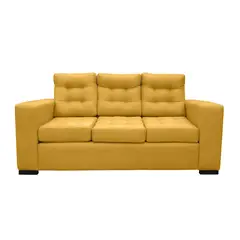 SOFAS HOME - SOFA ANTU FELPA AMBARINO 3 CUERPOS