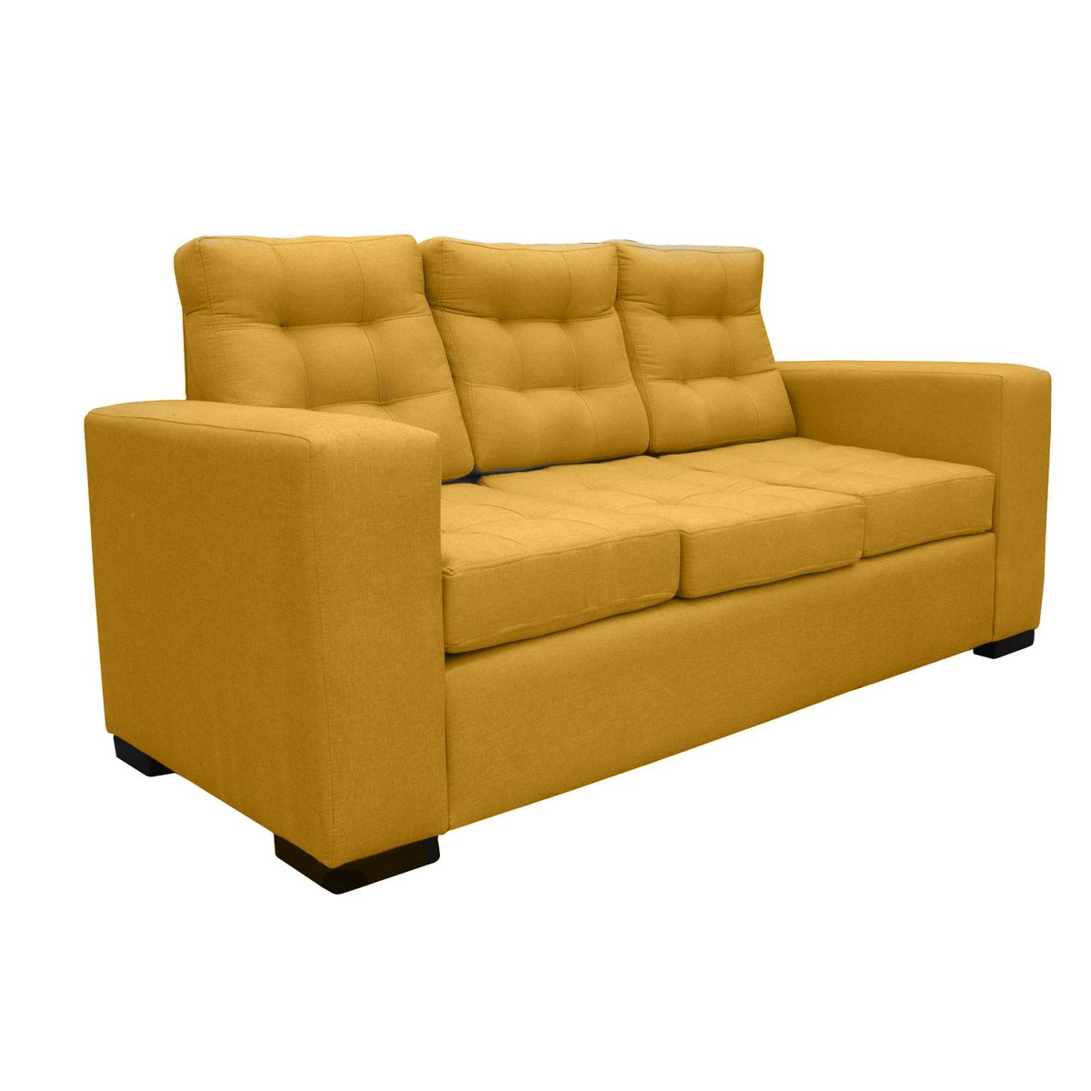 SOFAS HOME - SOFA ANTU FELPA AMBARINO 3 CUERPOS