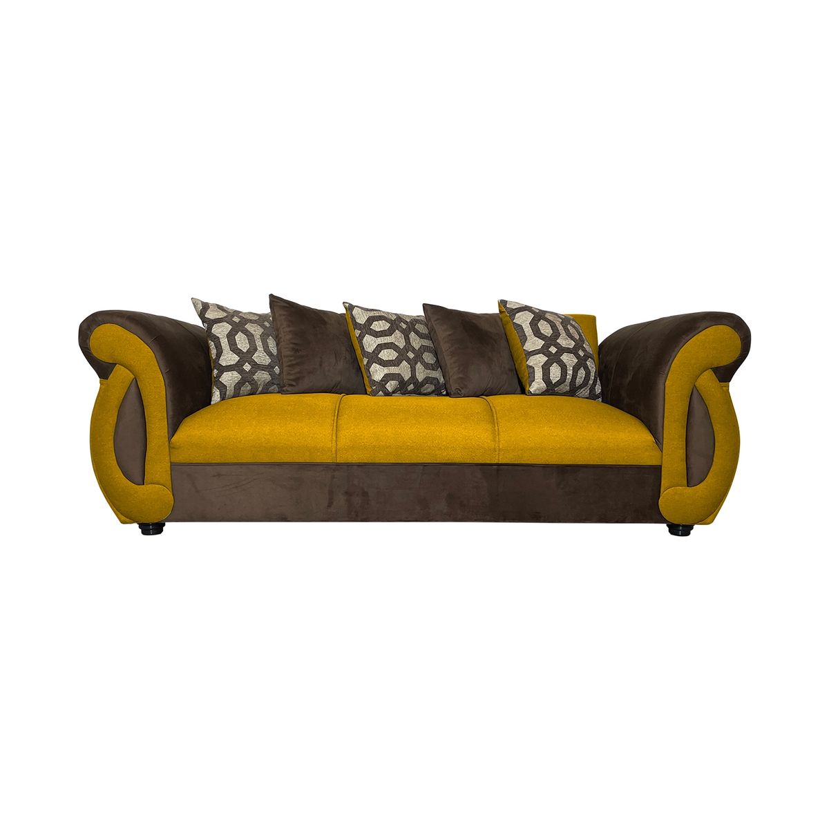 SOFAS HOME - SOFA NEW DOMINGA AMBARINO 3 CUERPOS