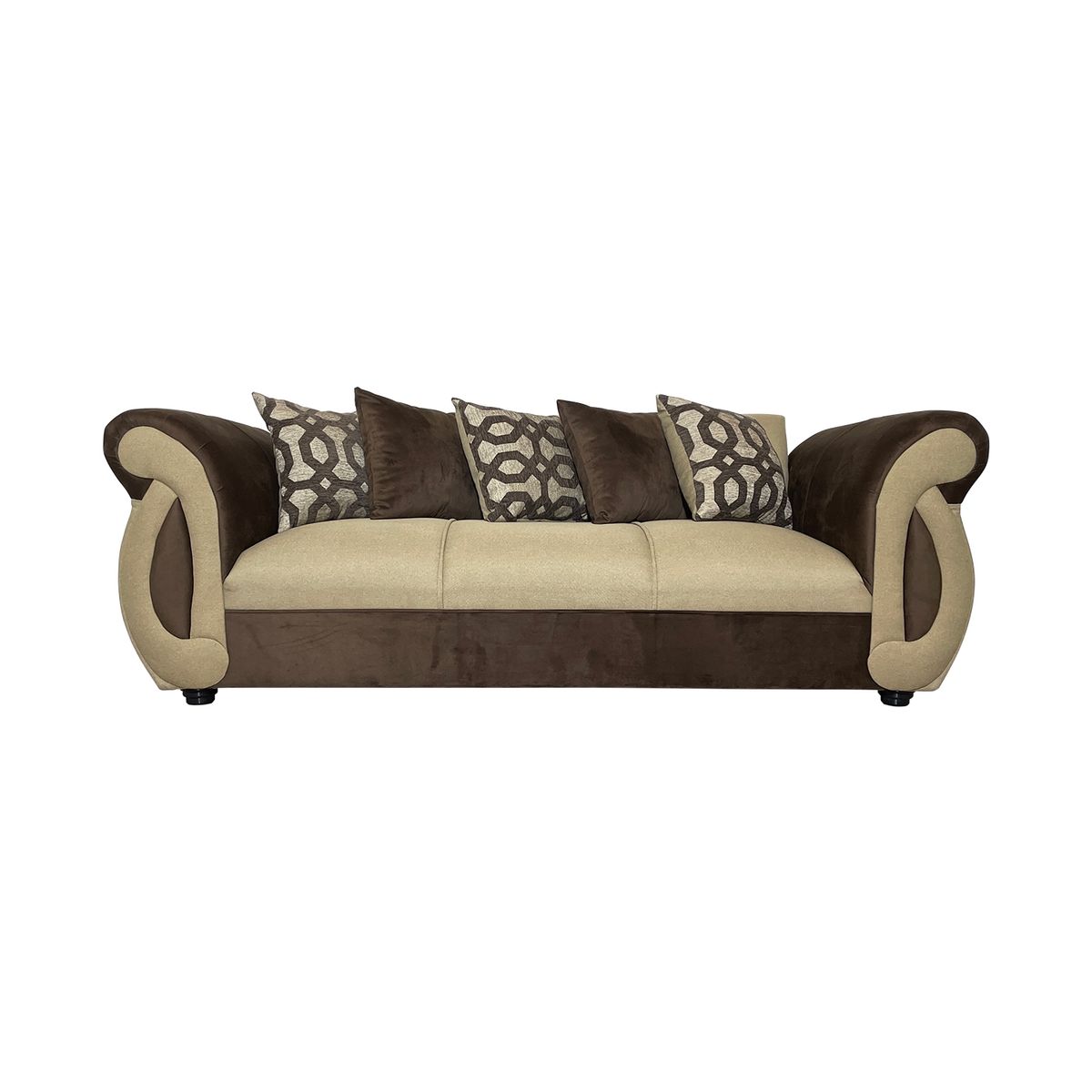 SOFAS HOME - SOFA NEW DOMINGA BEIGE 3 CUERPOS