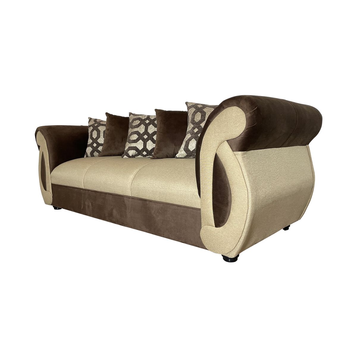 SOFAS HOME - SOFA NEW DOMINGA BEIGE 3 CUERPOS