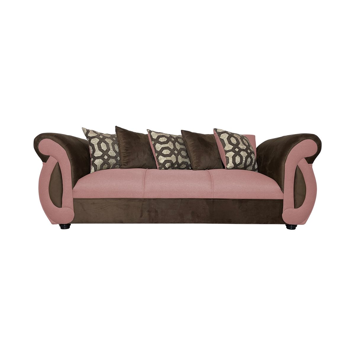 SOFAS HOME - SOFA NEW DOMINGA PALO ROSA 3 CUEPOS