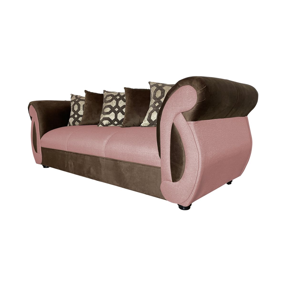 SOFAS HOME - SOFA NEW DOMINGA PALO ROSA 3 CUEPOS