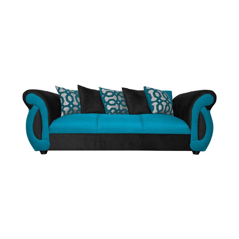 SOFA NEW DOMINGA TURQUESA 3 CUERPOS