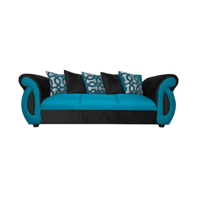 SOFAS HOME - SOFA NEW DOMINGA TURQUESA 3 CUERPOS