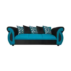 SOFAS HOME - SOFA NEW DOMINGA TURQUESA 3 CUERPOS