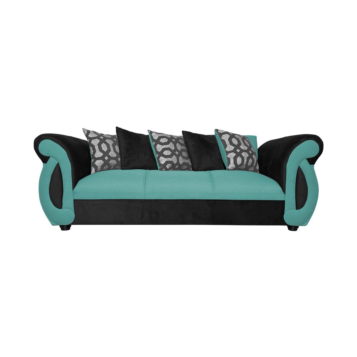 SOFAS HOME - SOFA NEW DOMINGA VERDE 3 CUERPOS