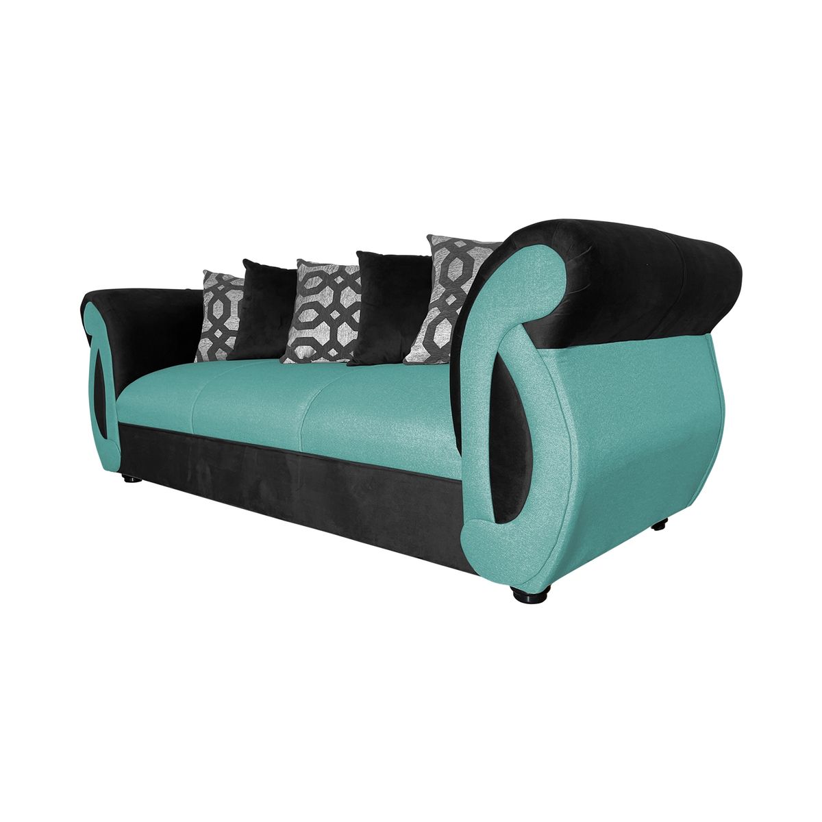 SOFAS HOME - SOFA NEW DOMINGA VERDE 3 CUERPOS