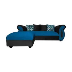 SOFAS HOME - SECCIONAL NEW DOMINGA AZUL 3 CUERPOS