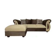 SOFAS HOME - SECCIONAL NEW DOMINGA BEIGE 3 CUERPOS
