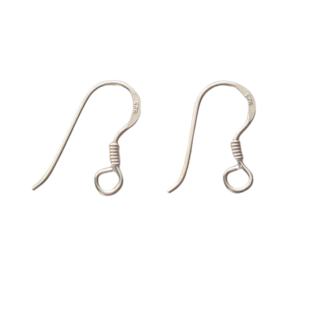 GENERICO - Ganchos De Plata 925 Para Aros 10 Pares (20 Unidades)