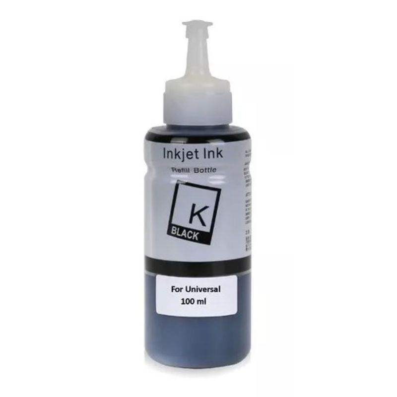 LOGIC - Tinta Universal Color Negro Para Impresoras Epson-Canon-HP-Brother