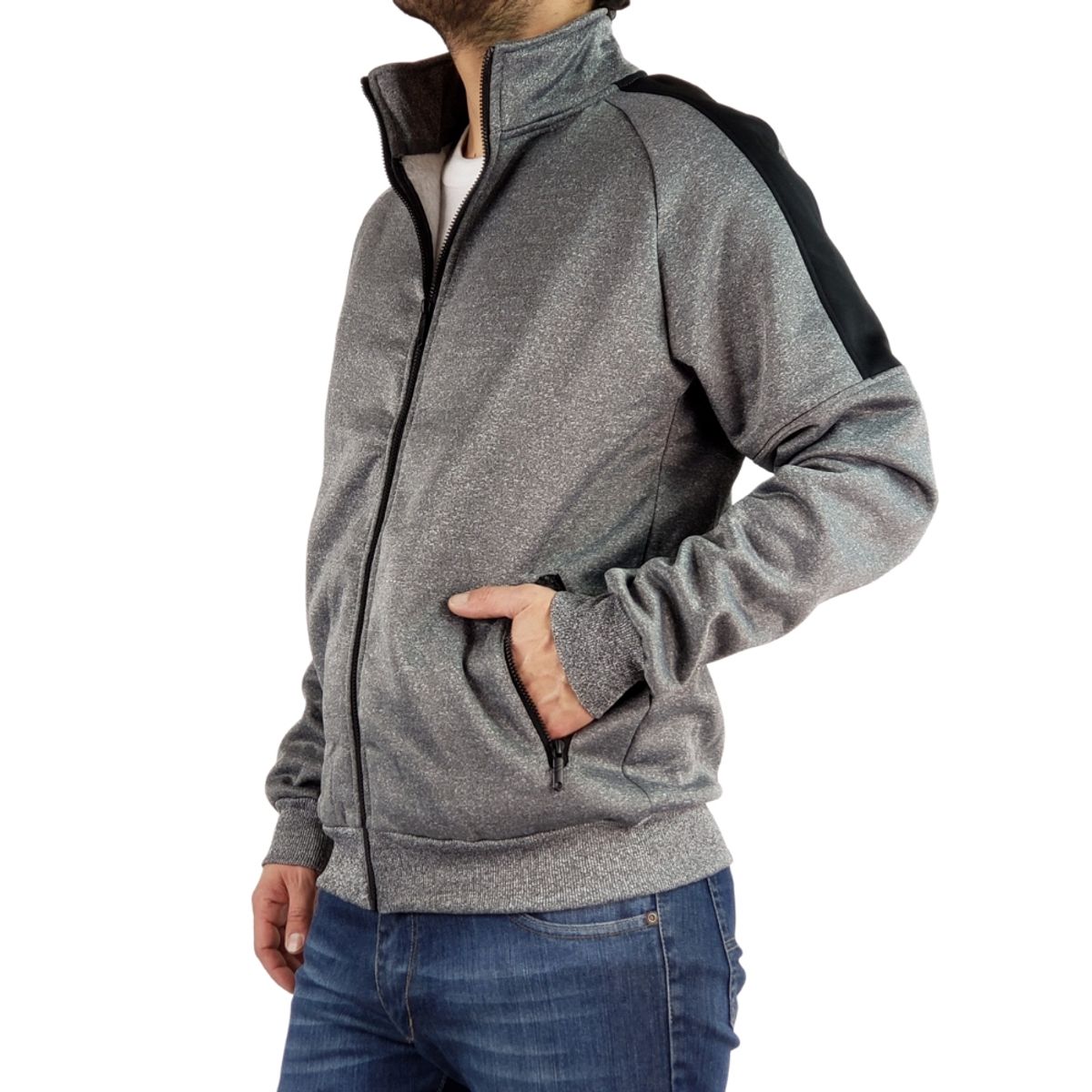 LOOK SHOP - Poleron Hombre Invierno Forro Polar. Fashion 011