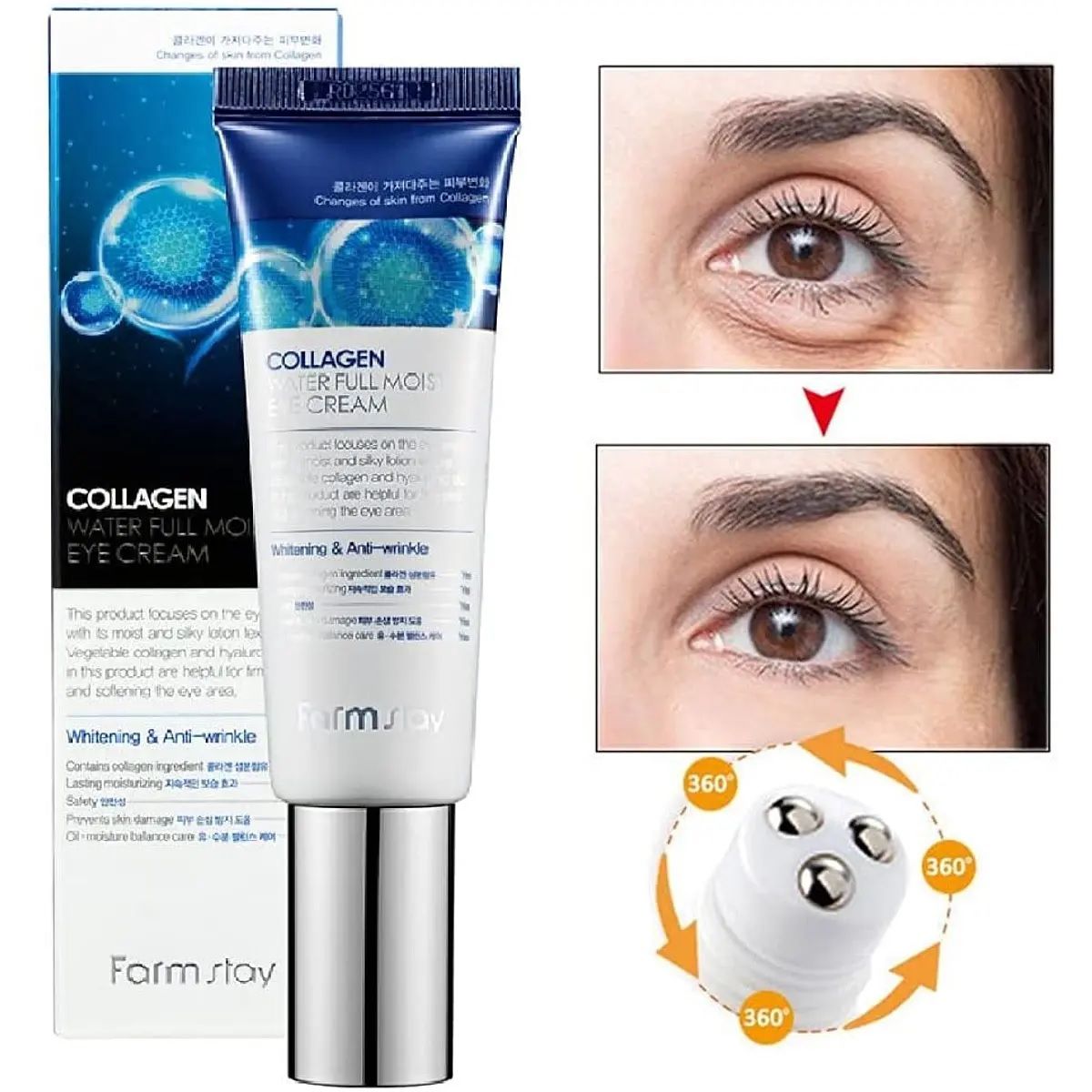 FARMSTAY - Serum Contorno de ojos Colágeno Farm Stay - 25ml Cosmética Coreana