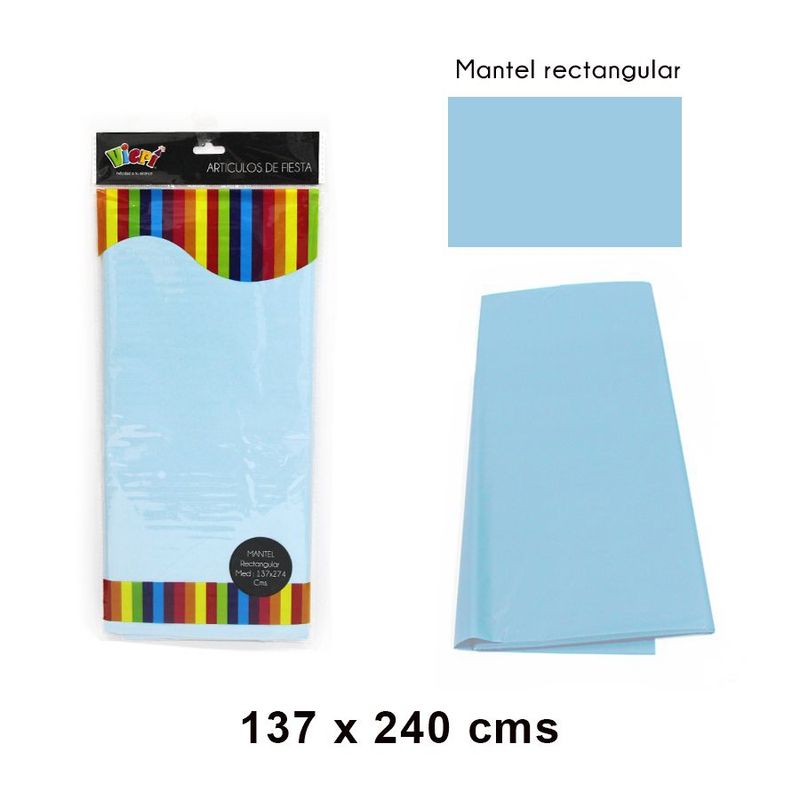 GENERICO - Mantel plástico para fiesta Celeste…