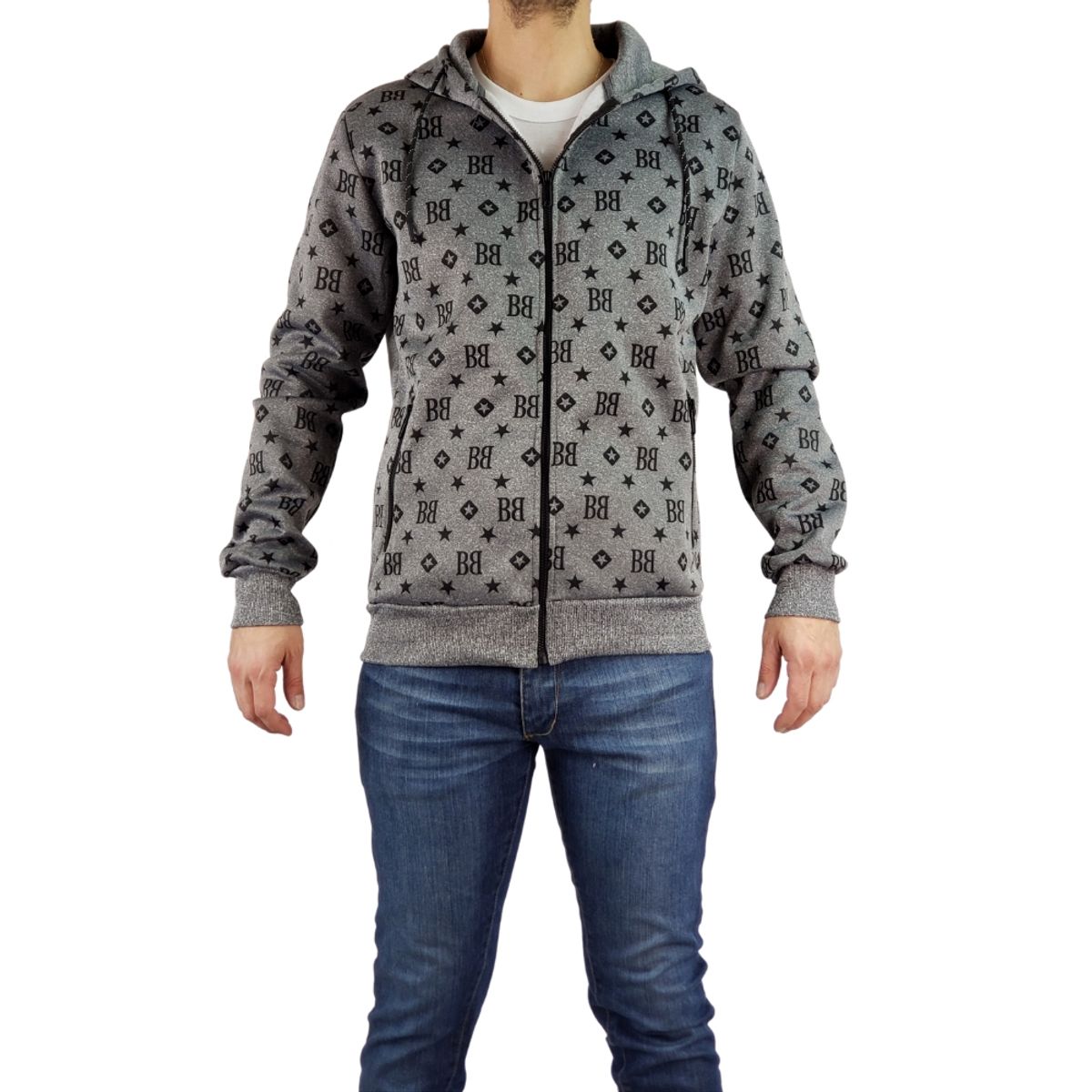 LIKE SHOP - Poleron Hombre Invierno Forro Polar Fashion BB06