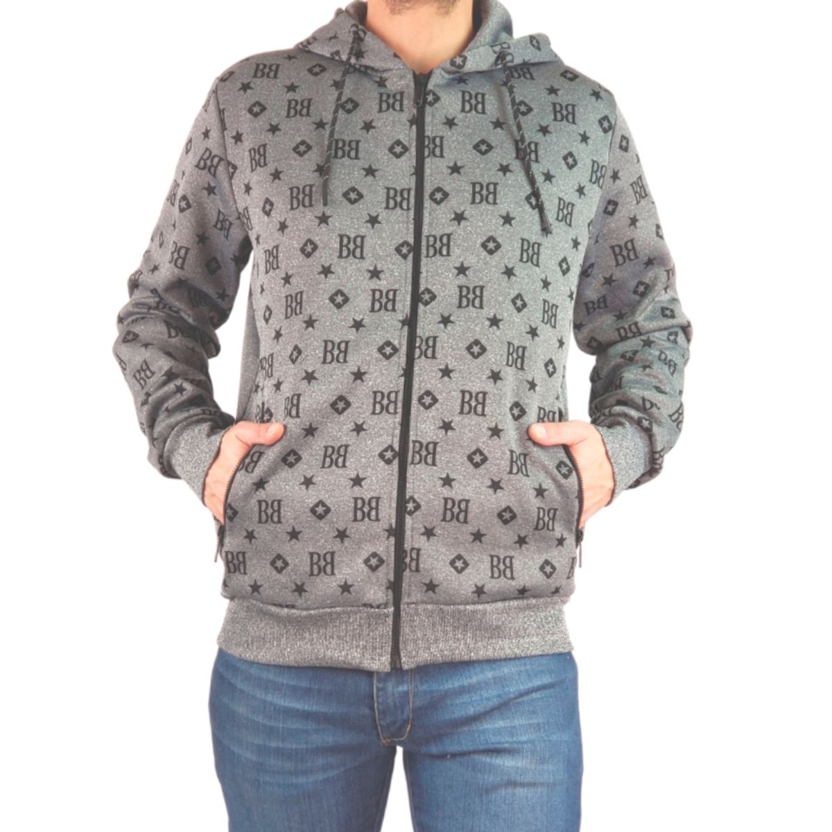 LIKE SHOP - Poleron Hombre Invierno Forro Polar Fashion BB06