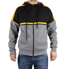 MPROPIA - Polerón Chaqueta Hombre Invierno Forro Piel Con Gorro. 142