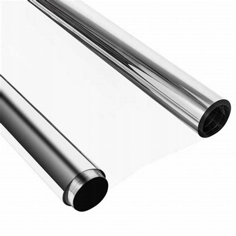 GENERICO - Papel Polarizado Espejado Cromo Silver 15 Auto Ventana Casa
