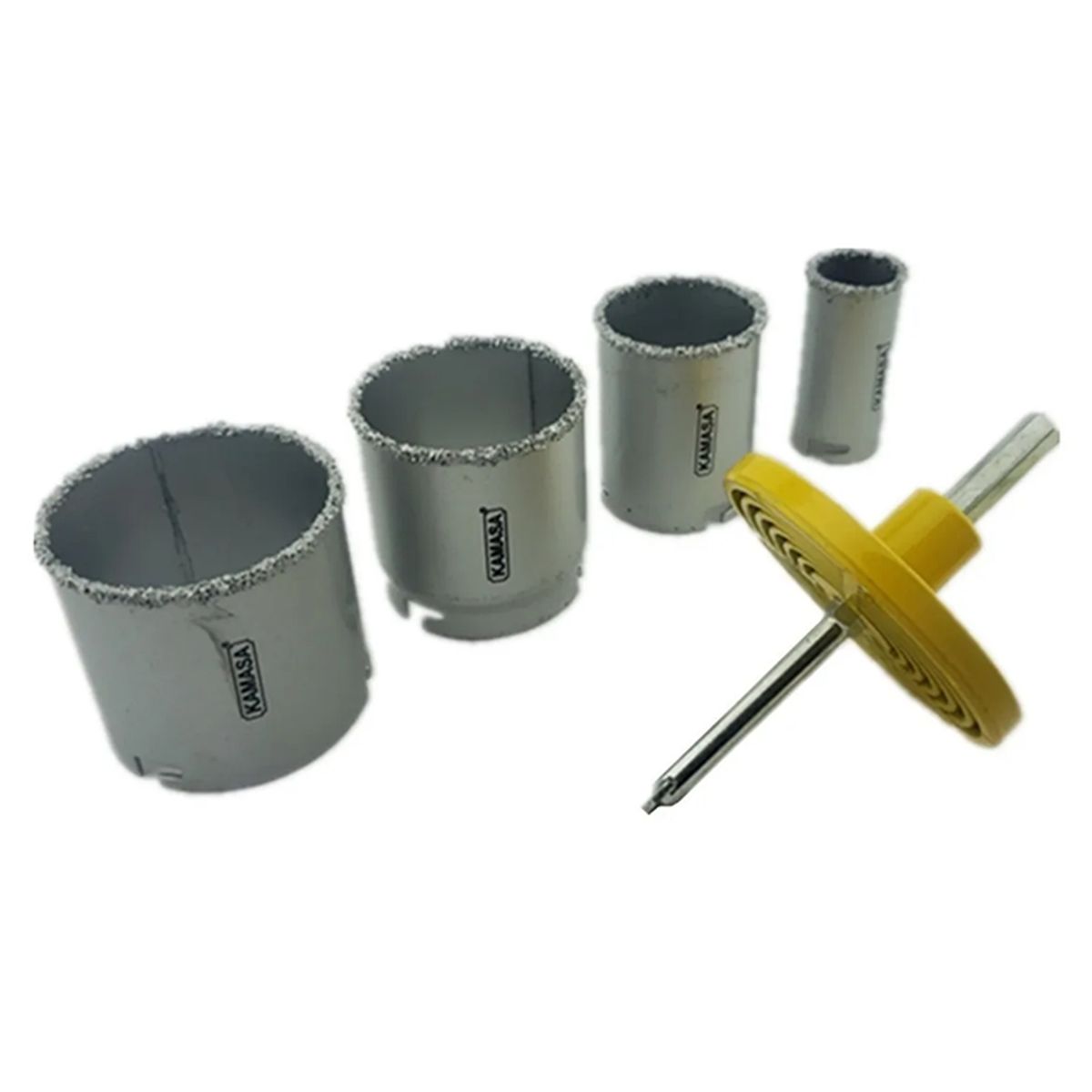 KAMASA - Juego De Broca Sierra Copa Diamantada 5 Piezas 33-73mm Km