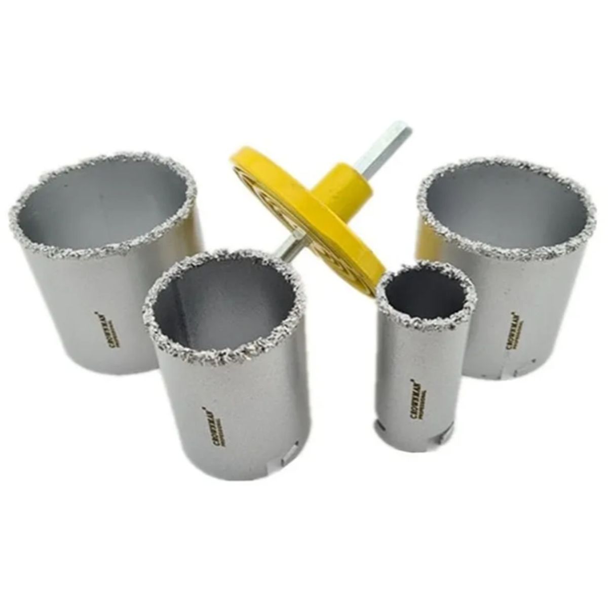 GENERICO - Kit Juego De Broca Sierra Copa Diamantada 6 Piezas Crownman