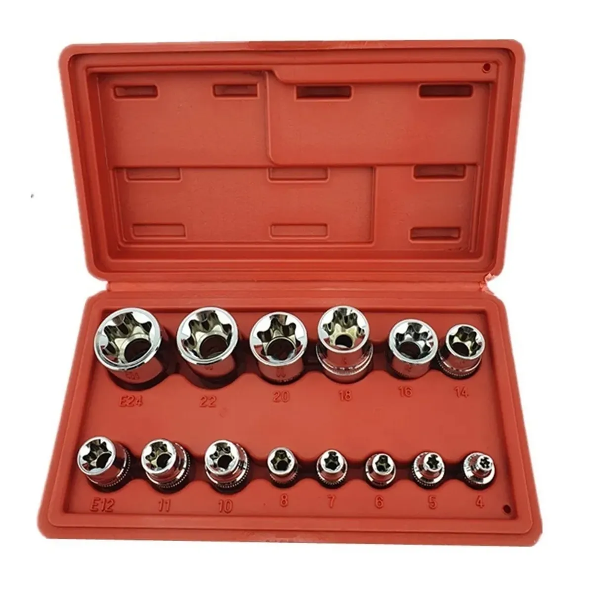 GENERICO - Kit Set Juego De Dados Torx Estrella Hembra 14 Piezas