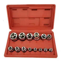 GENERICO - Kit Set Juego De Dados Torx Estrella Hembra 14 Piezas
