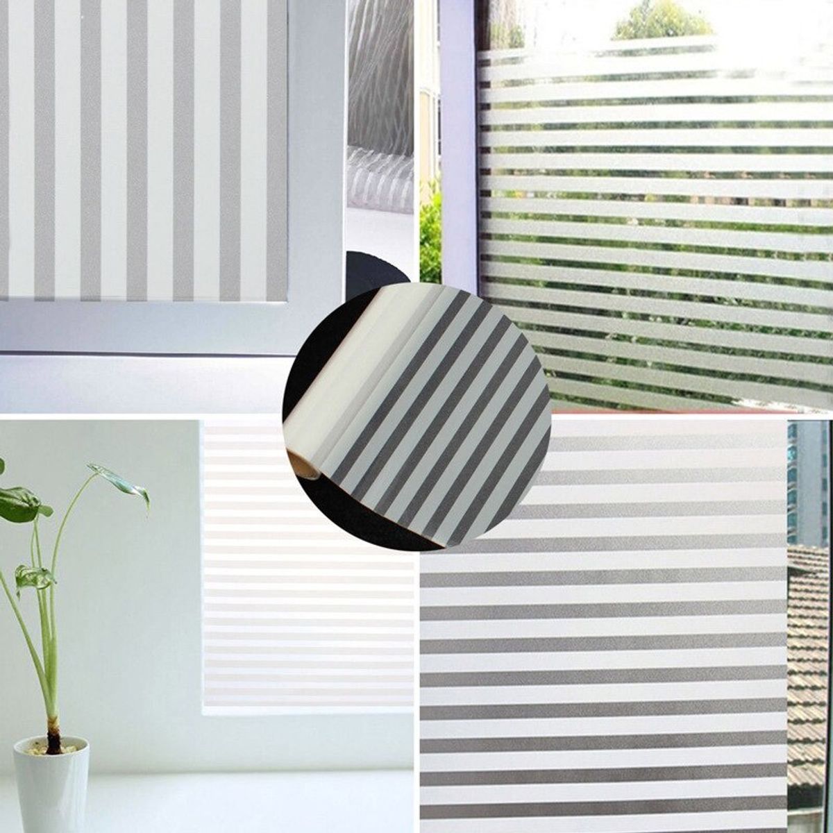 GENERICO - Vinilo Para Ventana 1 Rollo 2mt X 45cm Diseño Persiana