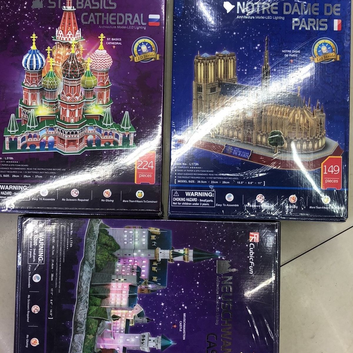 CUBICFUN - Puzzle 3d Castillo De Neuschwanstein Led