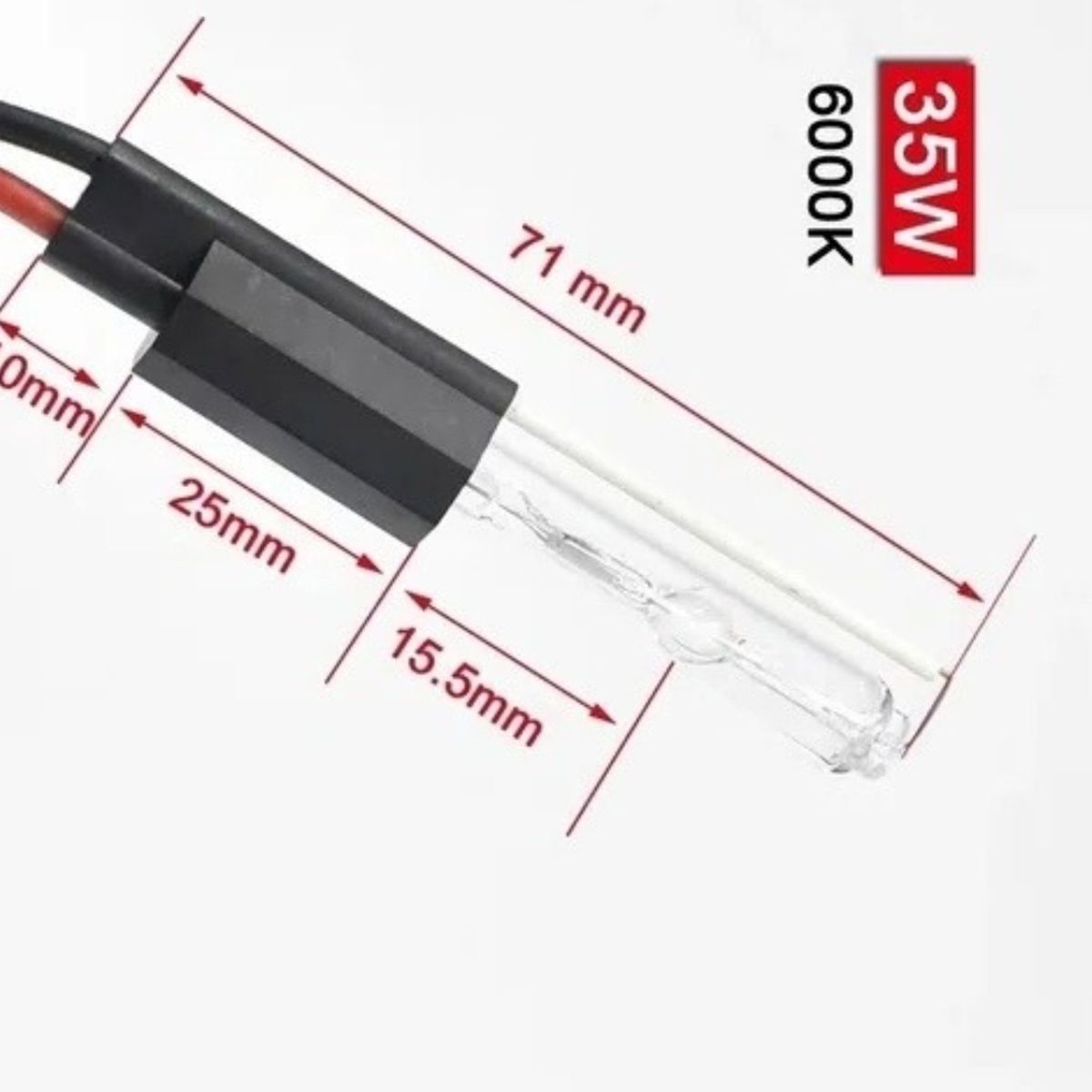 GENERICO - X2 Ampolleta Xenón H0 Para Ojo De Angel 6000k