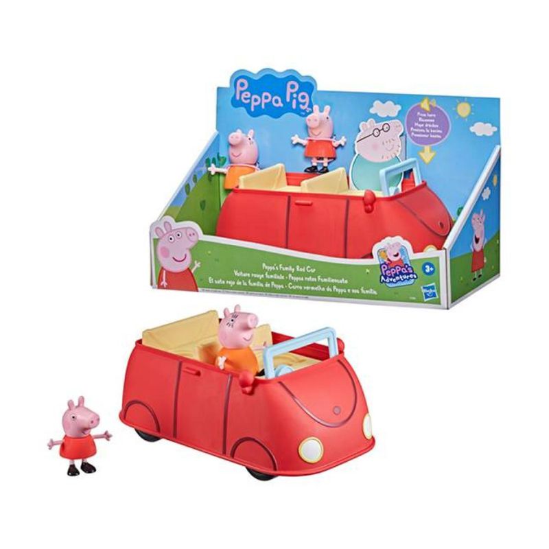 GENERICO - Juguete Automovil Familiar De Peppa Pig Rojo