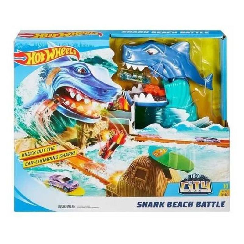 GENERICO - Juguete Pista Batalla En Playa Tiburon Hot Wheels