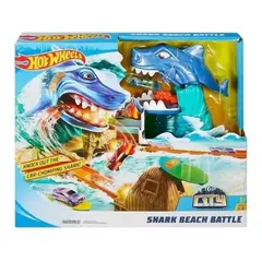 GENERICO - Juguete Pista Batalla En Playa Tiburon Hot Wheels