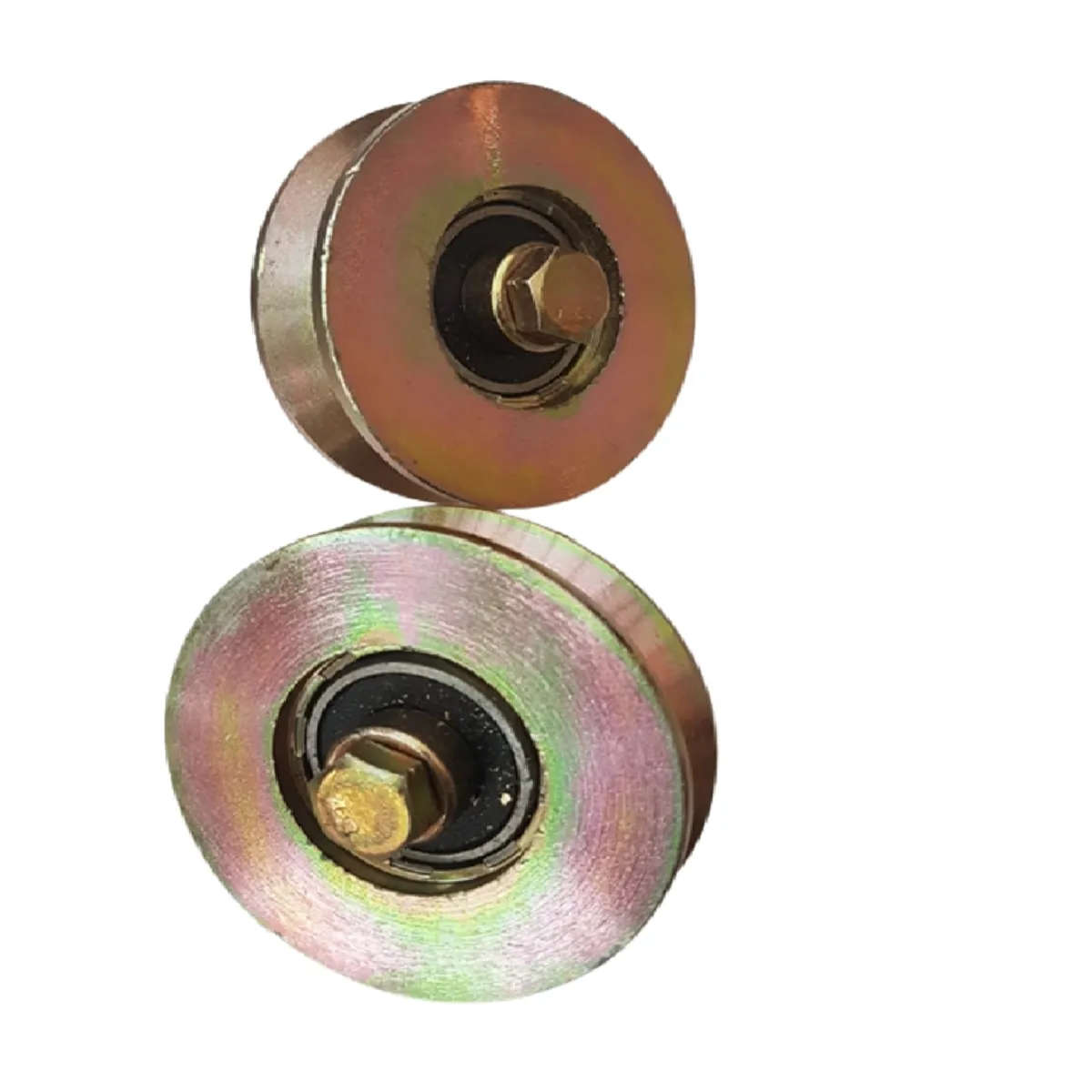 GENERICO - 2 Ruedas Portón De 8,5 Cms. de Diámetro Con Pernos.